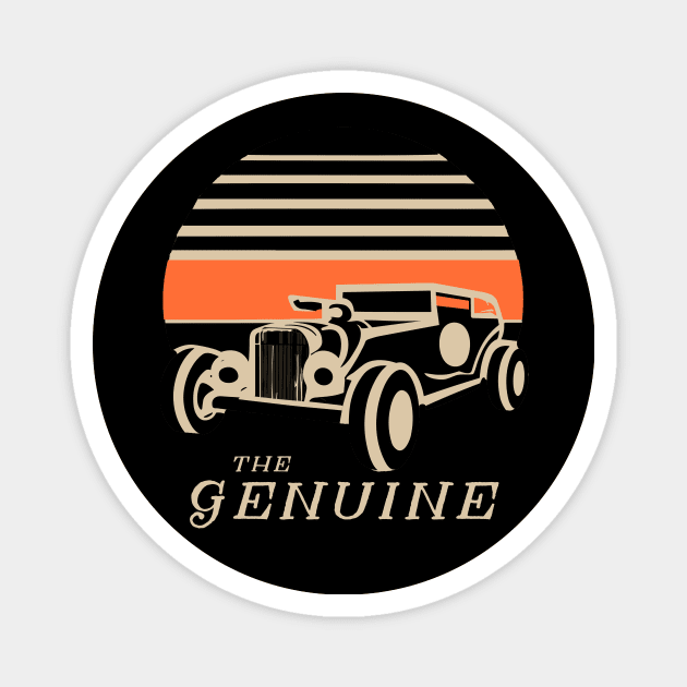 the genuine classic car Magnet by Kingrocker Clothing